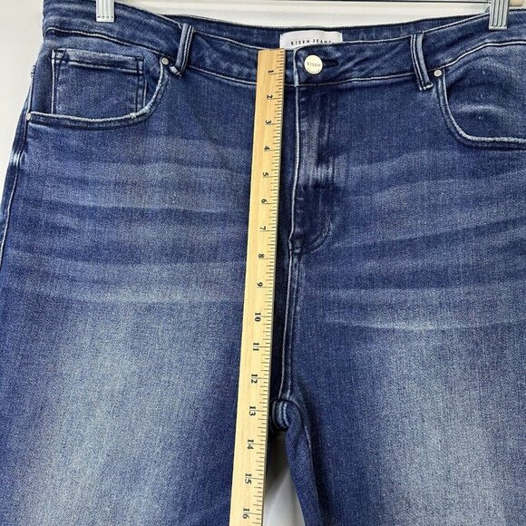 NEW Risen High Rise Slit Straight Jeans Womens Size 3XL Ankle - Picture 7 of 11